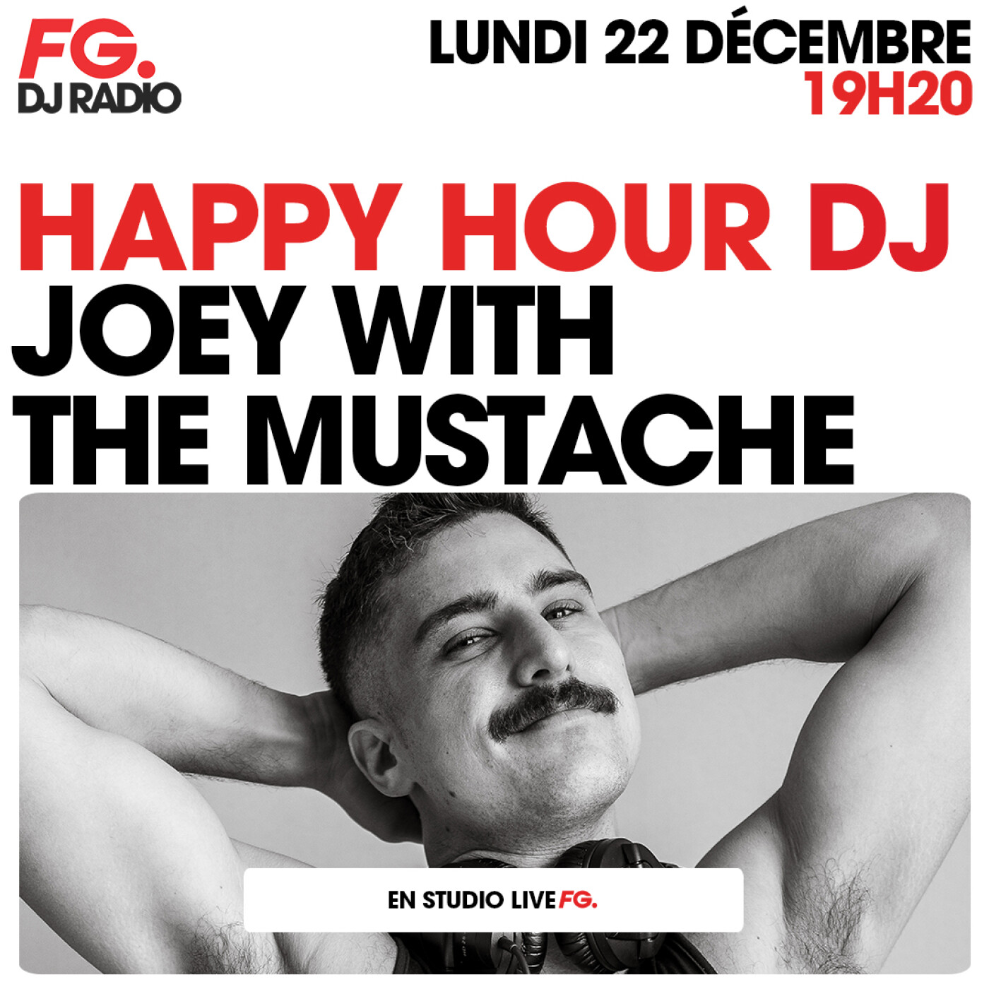 HAPPY HOUR DJ : JOEY WITH THE MUSTACHE