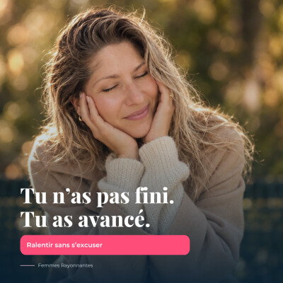 Ralentir sans s'excuser : tu n'as pas fini, tu as avancé cover