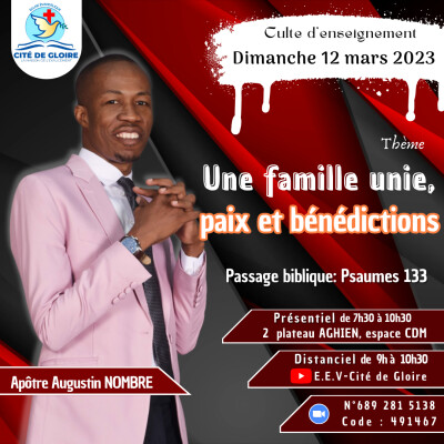 E.E.V-Cité de Gloire: Une famille unie, paix et bénédictions cover