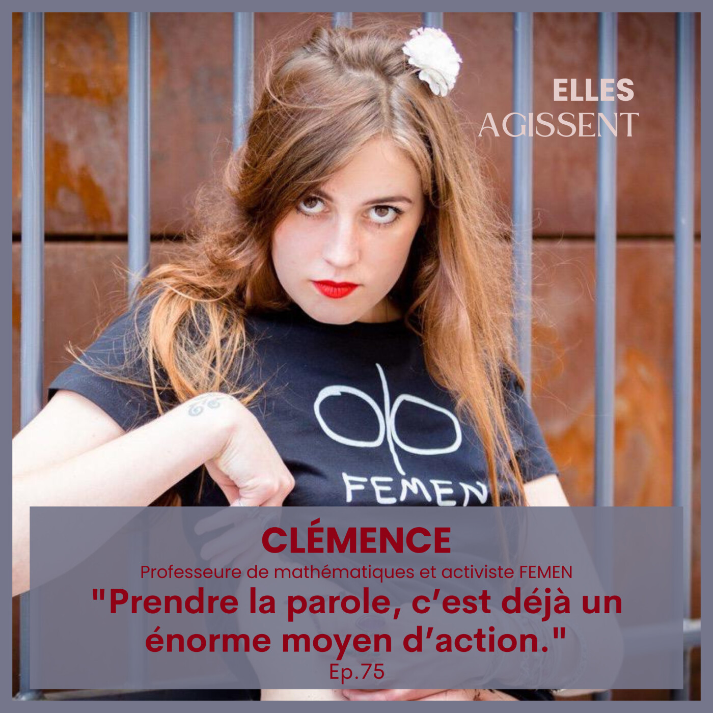 TEASING #75 Clémence activiste FEMEN et professeur de mathématiques 