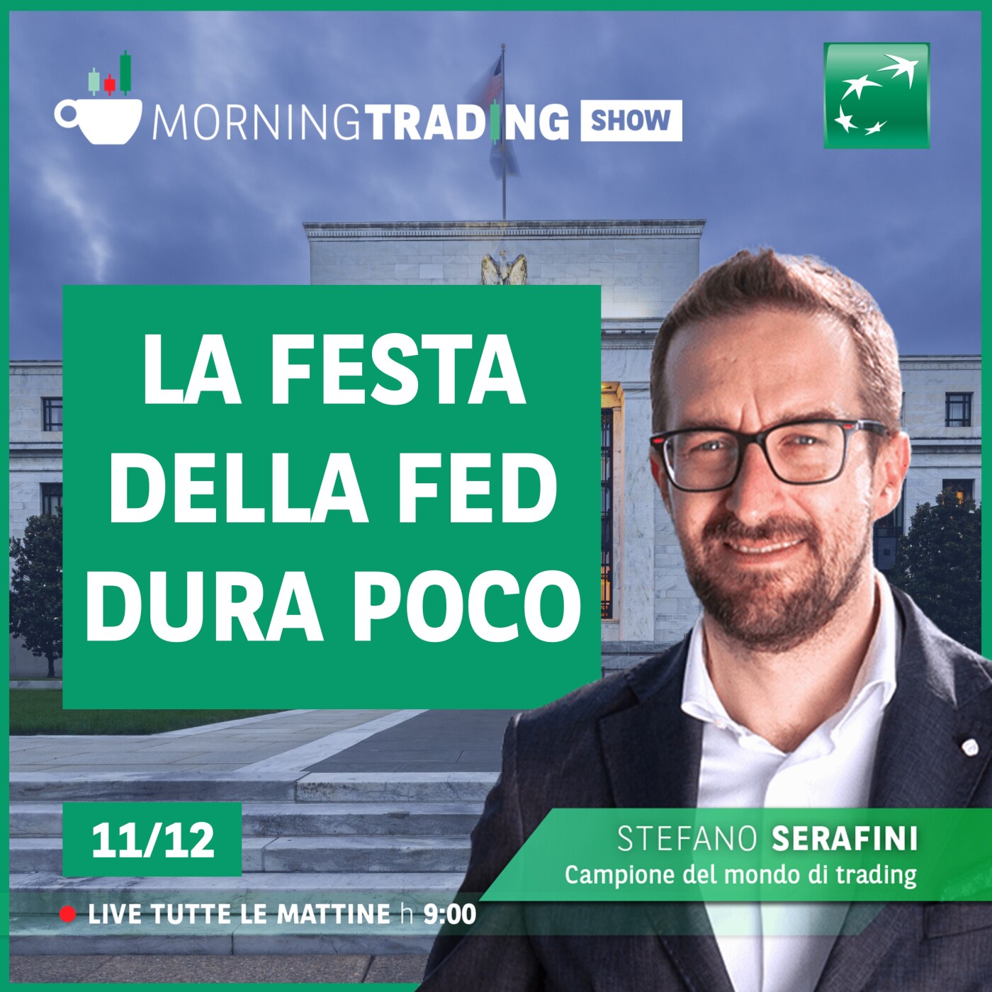 La festa della FED dura poco - Morning Trading Show episode artwork