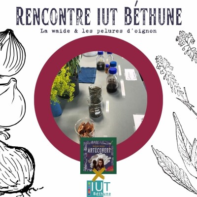 Rencontre  IUT de Béthune x ArtEcoVert sur la couleur végétale 2024 : 🌿La waide (Pastel) & l'Oignon 🧅 cover