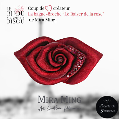 Coup de coeur créateur : la bague-broche "Le Baiser de la rose" de Mira Ming cover