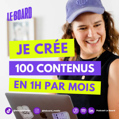 Je crée 100 contenus par mois en 1h par semaine grâce à l'IA cover