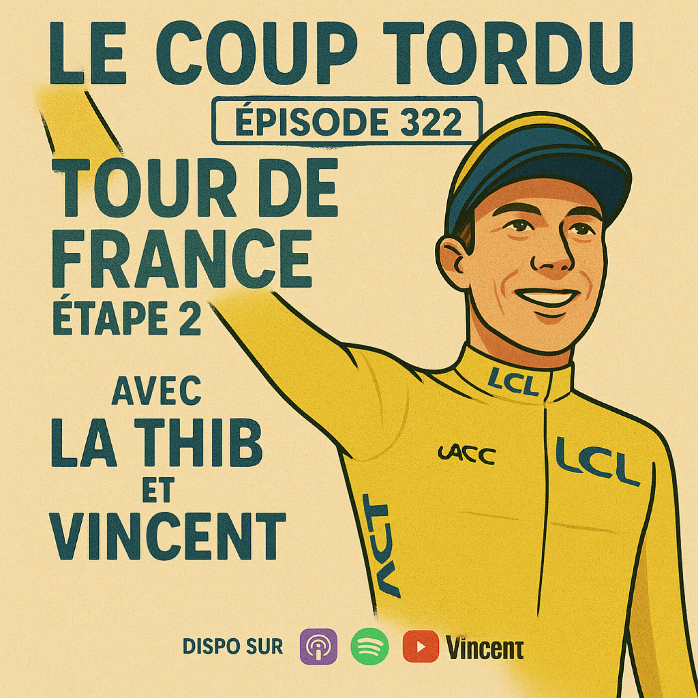 COUP TORDU 322 : TOUR DE FRANCE 2025 ! ETAPE 2 : LAWIN PLANQUE - BOULOGNE SUR MER LA PREVIEW episode artwork