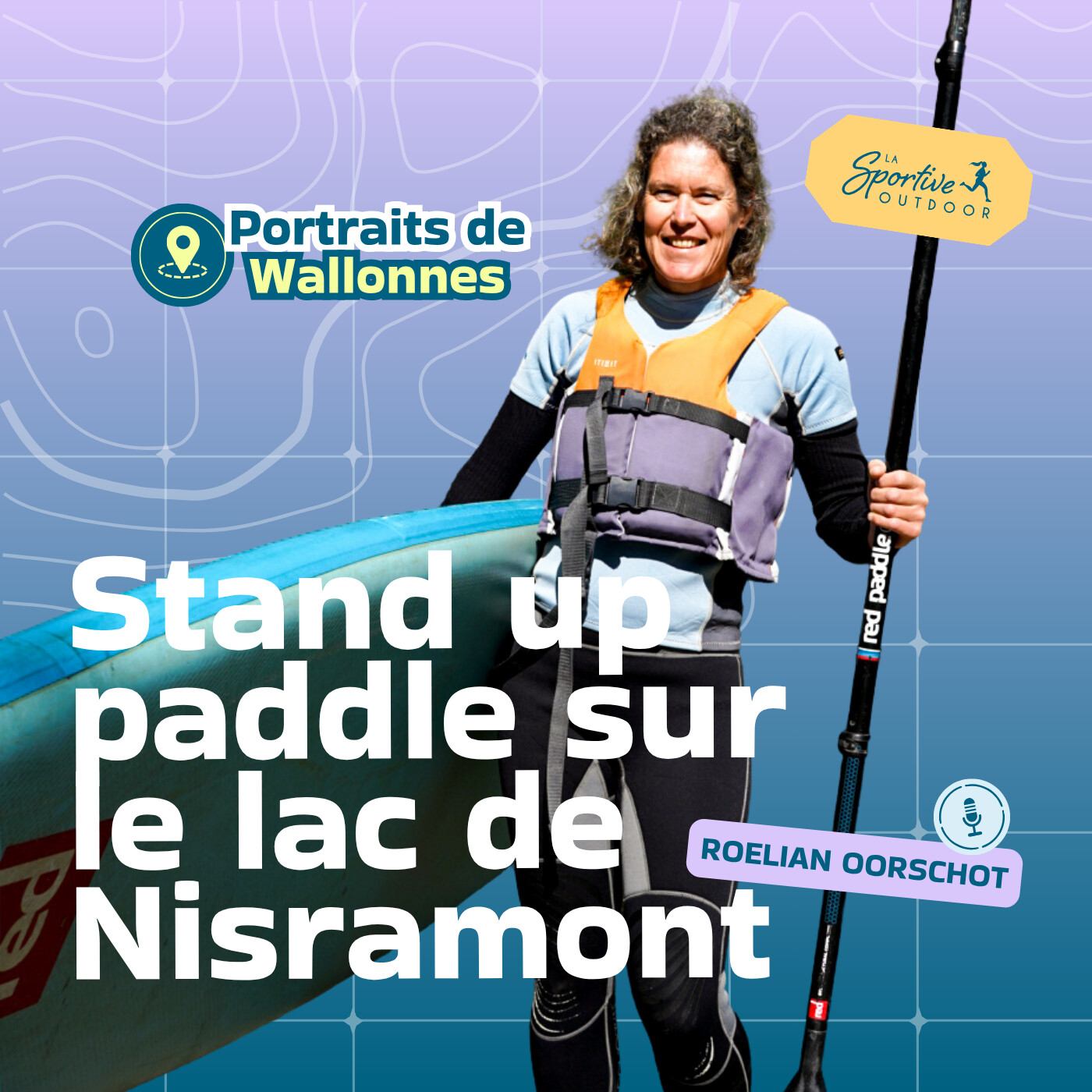 Découvrir le stand up paddle sur le lac de Nisramont avec Roelian Oorschot [Portraits de Wallonnes] | paddle débutante, nature Wallonie
