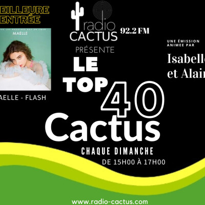 Top 40 Cactus du 18 juin 2023. cover