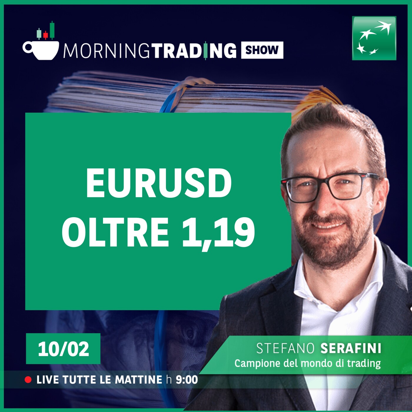 EUR/USD oltre 1,19 - Morning Trading Show episode artwork