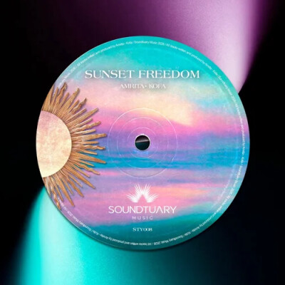 AMRITA (FR) CONFIRME SON ASCENSION AVEC « SUNSET FREEDOM » cover