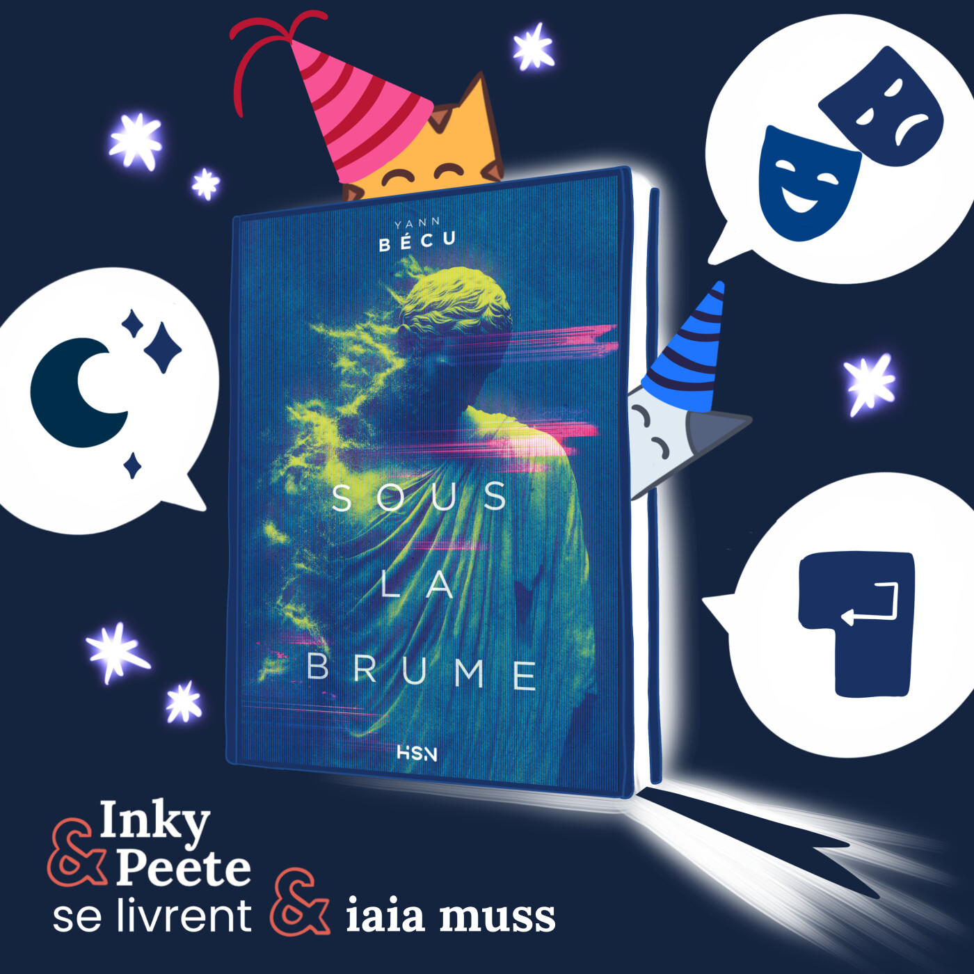 Inky et Peete se livrent - le podcast lecture qui donne voix aux premiers mots d’un livre