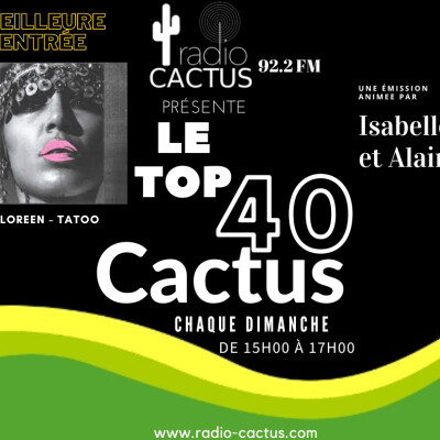 Top 40 Cactus du 03 septembre 2023. cover