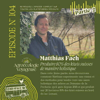 #104 Matthias Faeh - Partie 2 🥝 Produire 80% des kiwis suisses de manière holistique cover