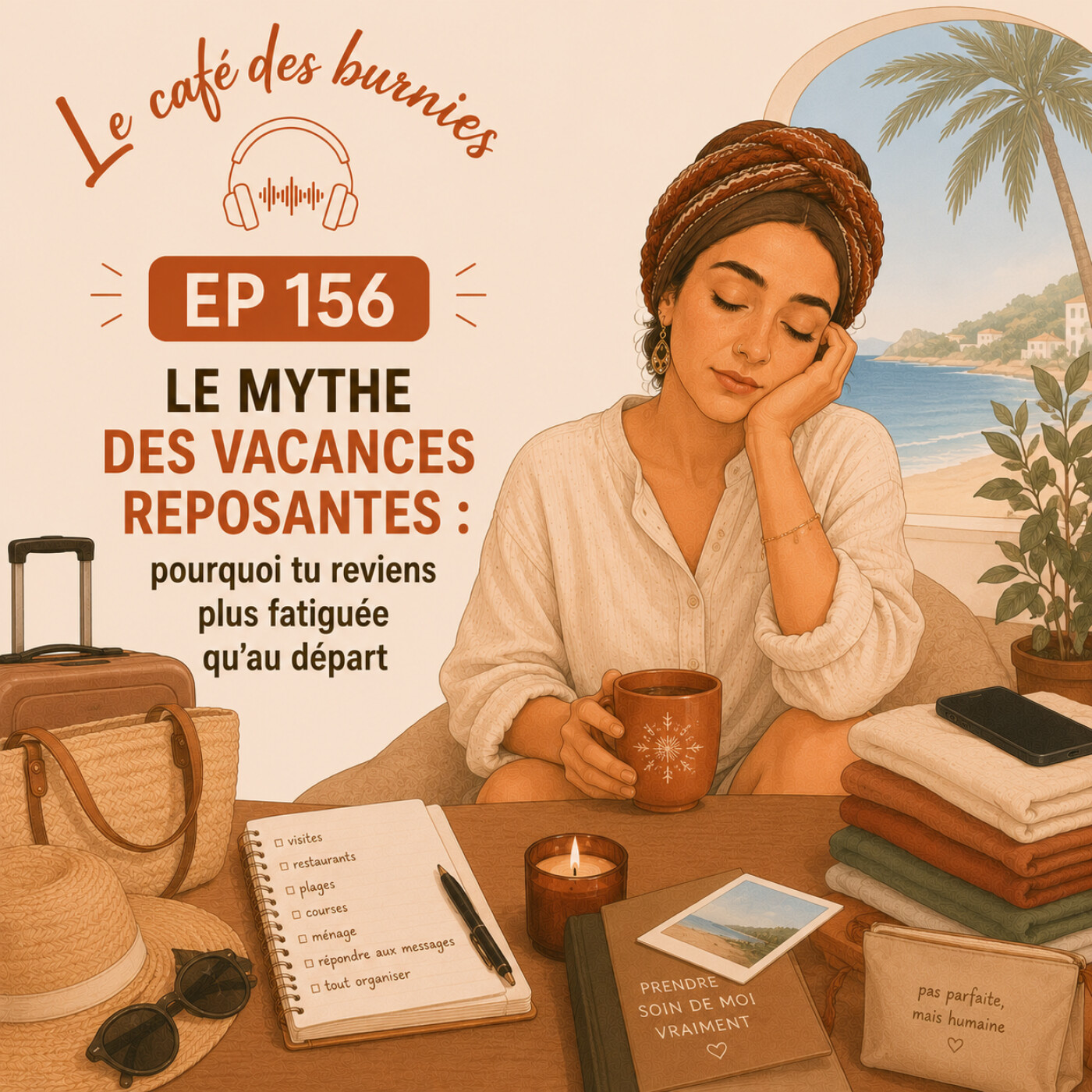 EP 156 LE MYTHE DES VACANCES REPOSANTES : pourquoi tu reviens plus fatiguée qu'au départ