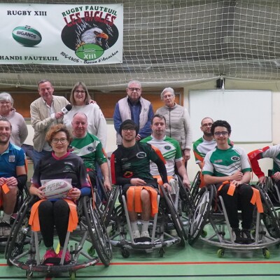 Christelle Pérez, la Présidente du club de Rugby-Fauteuil Les Aigles de Biganos nous présente ses actualités et les réceptions de ce dimanch cover