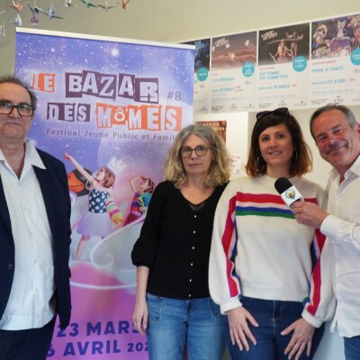 Depuis l'EKLA au Teich, Magalie Godart & Céline Moiret nous présentent les spectacles. Vincent Coudert évoque l'implication de la ville cover