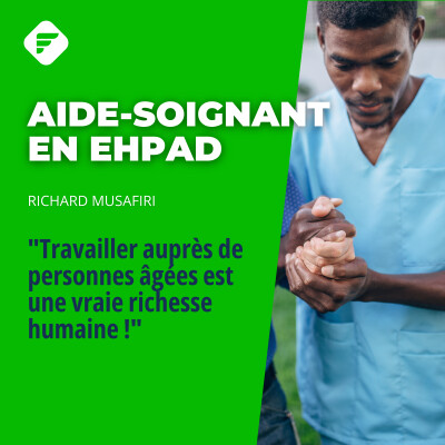 "Travailler auprès de personnes âgées est une vraie richesse humaine !", Richard, ex-journaliste devenu aide-soignant cover