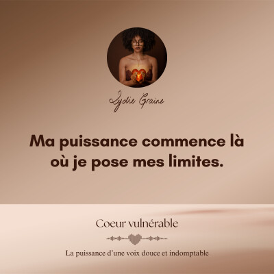 Ma puissance commence là où je pose mes limites cover