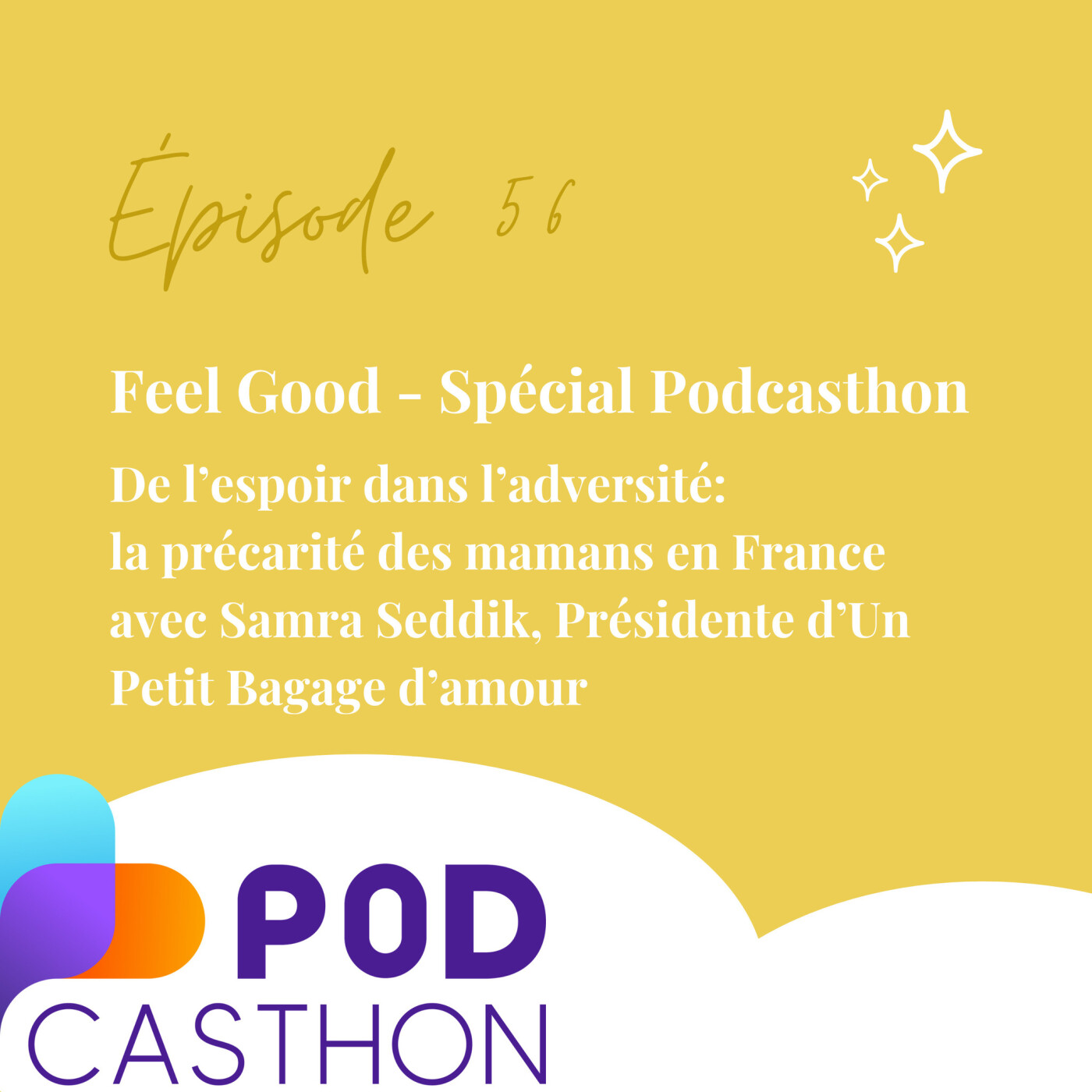 56. Spécial Podcasthon: De l’espoir dans l’adversité:  la précarité des mamans en France avec Samra Seddik, Présidente d’Un Petit Bagage... episode artwork