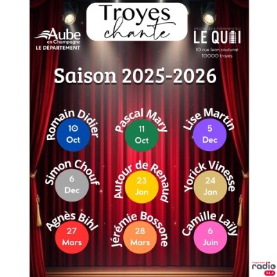 ON ALLUME LES ÉTOILES - La programmation 2025/2026 de l'association Troyes Chante cover