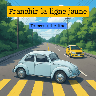 Expression française : "Franchir la ligne jaune" cover