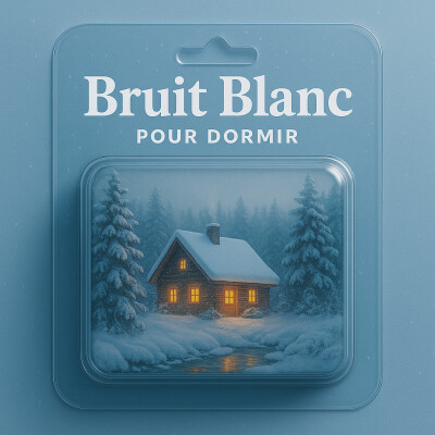 1 H de NEIGE pour DORMIR ❄️ Bruit Blanc apaisant pour trouver le sommeil | ASMR Relaxation cover