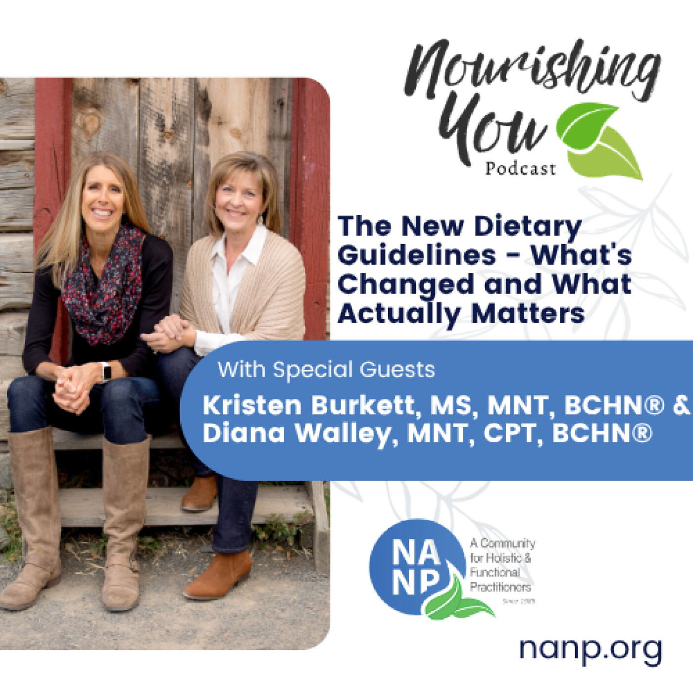 The New Dietary Guidelines – What’s Changed and What Actually Matters with Kristen Burkett, MS, MNT, BCHN® & Diana Walley, MNT, CPT, BCHN®