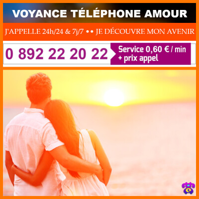 Voyance téléphone amour 0892 22 20 22 cover
