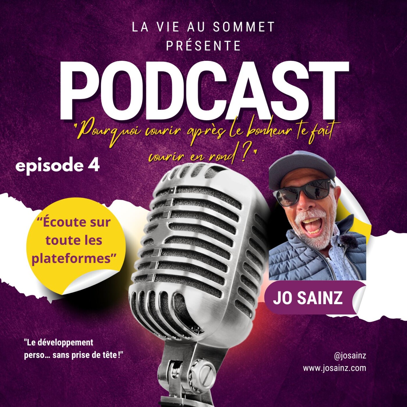 🎙️ Pourquoi courir après le bonheur te fait courir en rond ? | #PodcastMotivation #LacherPrise #Humour episode artwork