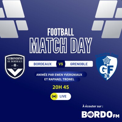 Live Jour de Match Bordeaux - Grenoble avril 23 cover
