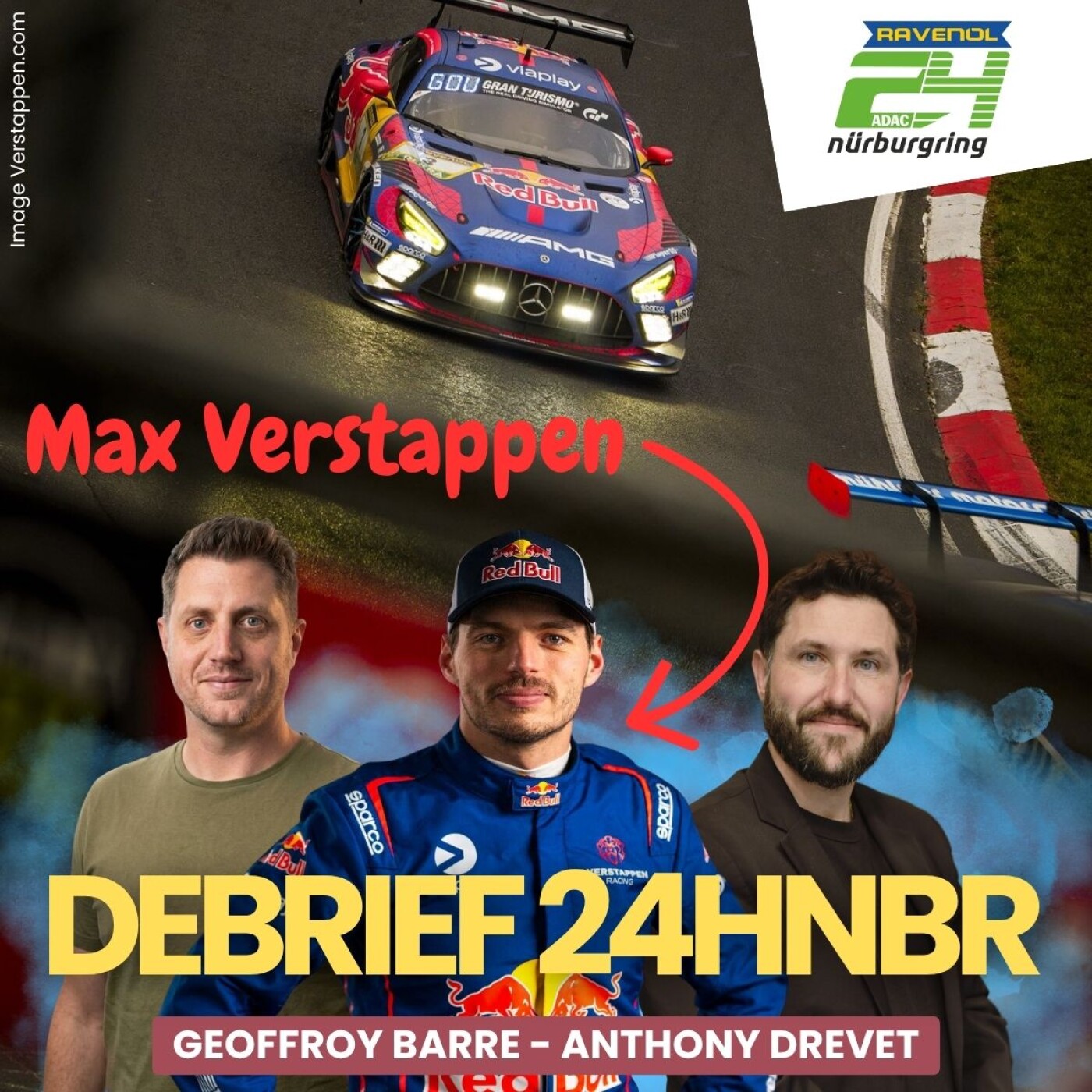 Max Verstappen impressionne, Mercedes triomphe - Debrief 24 H Nürburgring 2026 episode artwork