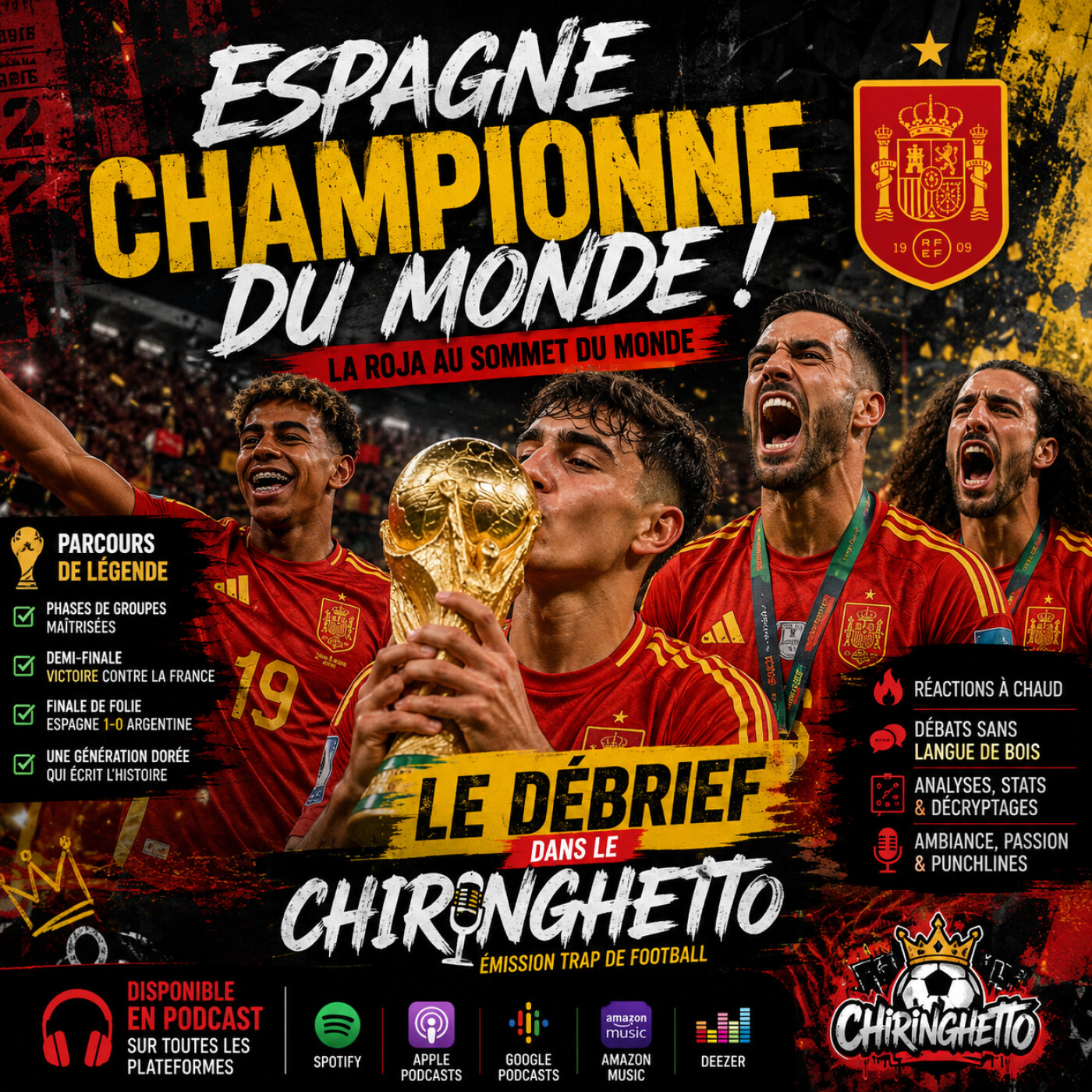 ChirinGhetto: Debrief finale CDM 2026 Espagne-Argentine (1-0 ap prolongation)