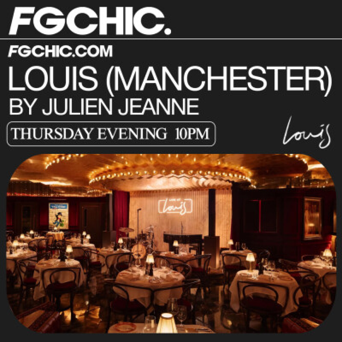 FG CHIC : LOUIS (MANCHESTER) AVEC JULIEN JEANNE — FG CHIC cover