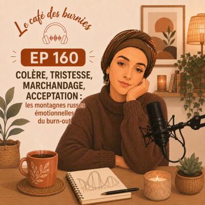 EP 160 COLÈRE, TRISTESSE, MARCHANDAGE, ACCEPTATION : les montagnes russes émotionnelles du burn-out cover