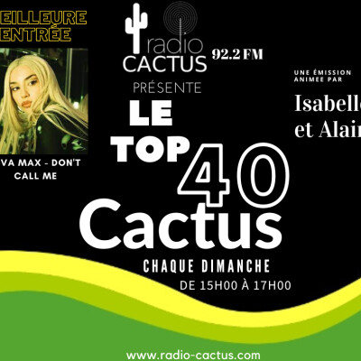 Top 40 Cactus du 10 septembre 2023. cover