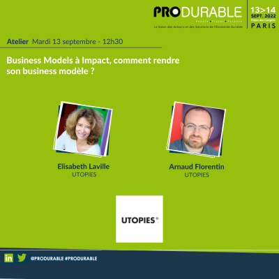 Utopies - Business Models à Impact, comment rendre son business modèle ? cover