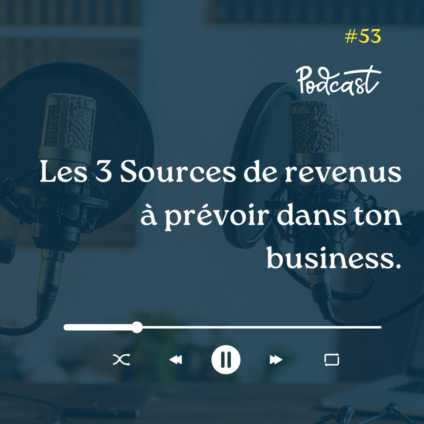 3 Minutes Pour Entreprendre #53 - Les 3 Sources de revenus à prévoir dans ton business episode artwork