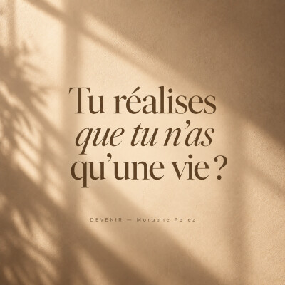 Tu réalises que tu n’as qu’une vie ? cover