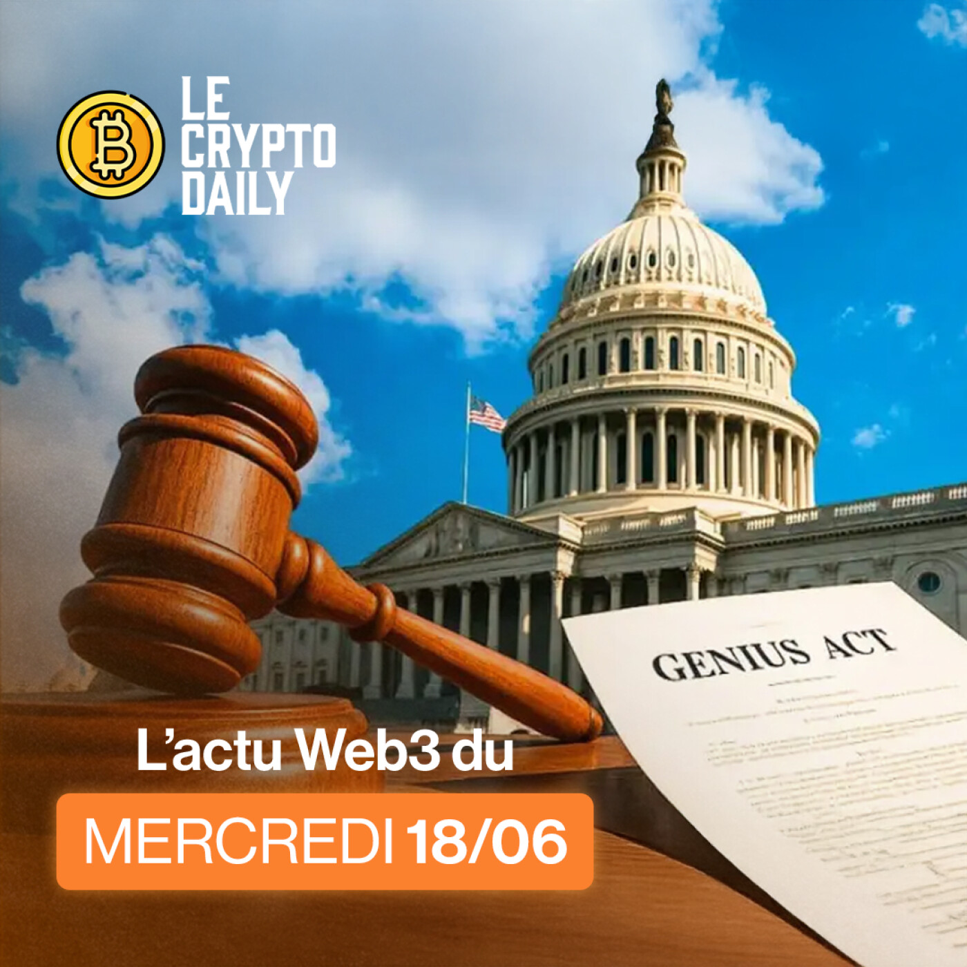 👀 – Le GENIUS ACT est adopté au Sénat américain ! – 18/06/2025