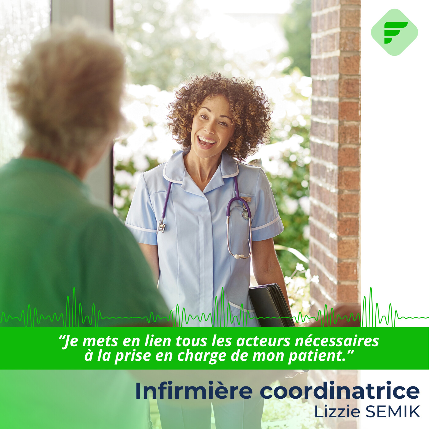 “Infirmière coordinatrice, ça s'apprend avec de l’expérience", Lizzie, infirmière coordinatrice