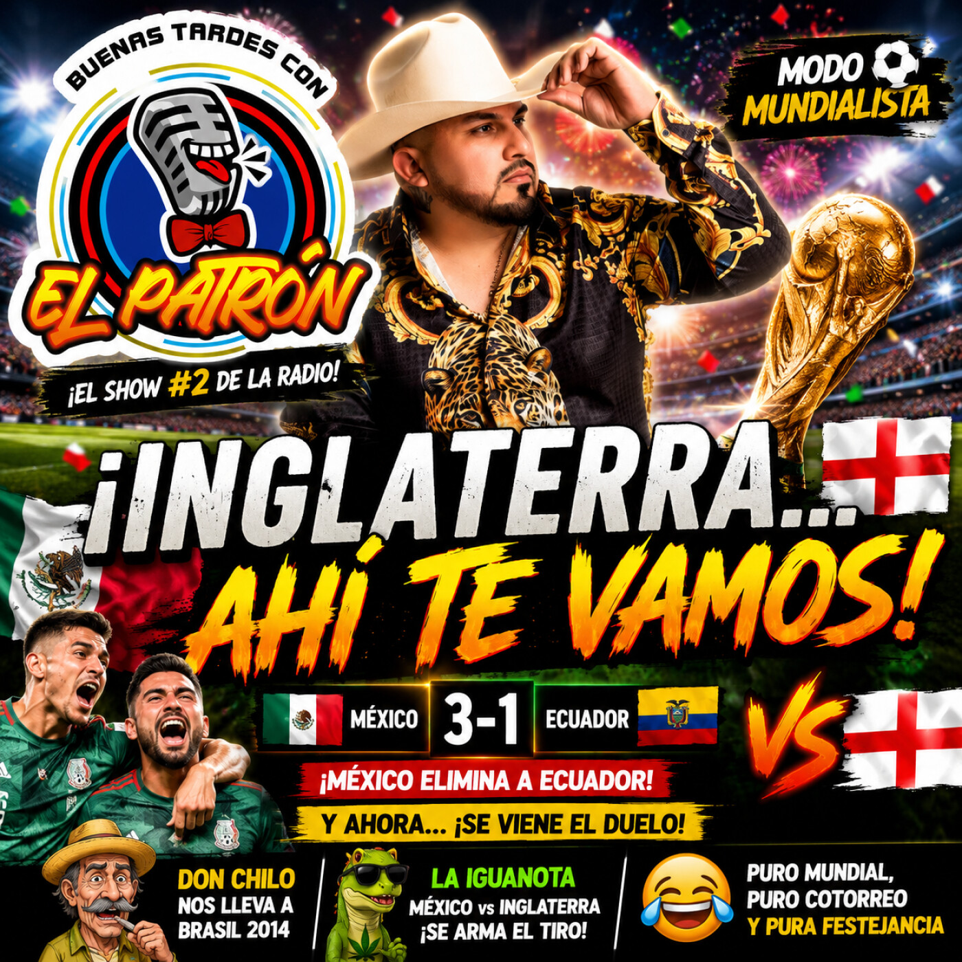🎙️🇲🇽⚽ ¡Inglaterra… ahí te vamos! México elimina a Ecuador y se viene el duelo 🔥🏴😂 episode artwork