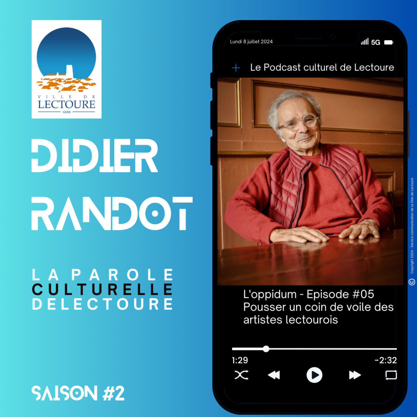 Didier Randot, président des Nuits Musicales en Armagnac et designer episode artwork