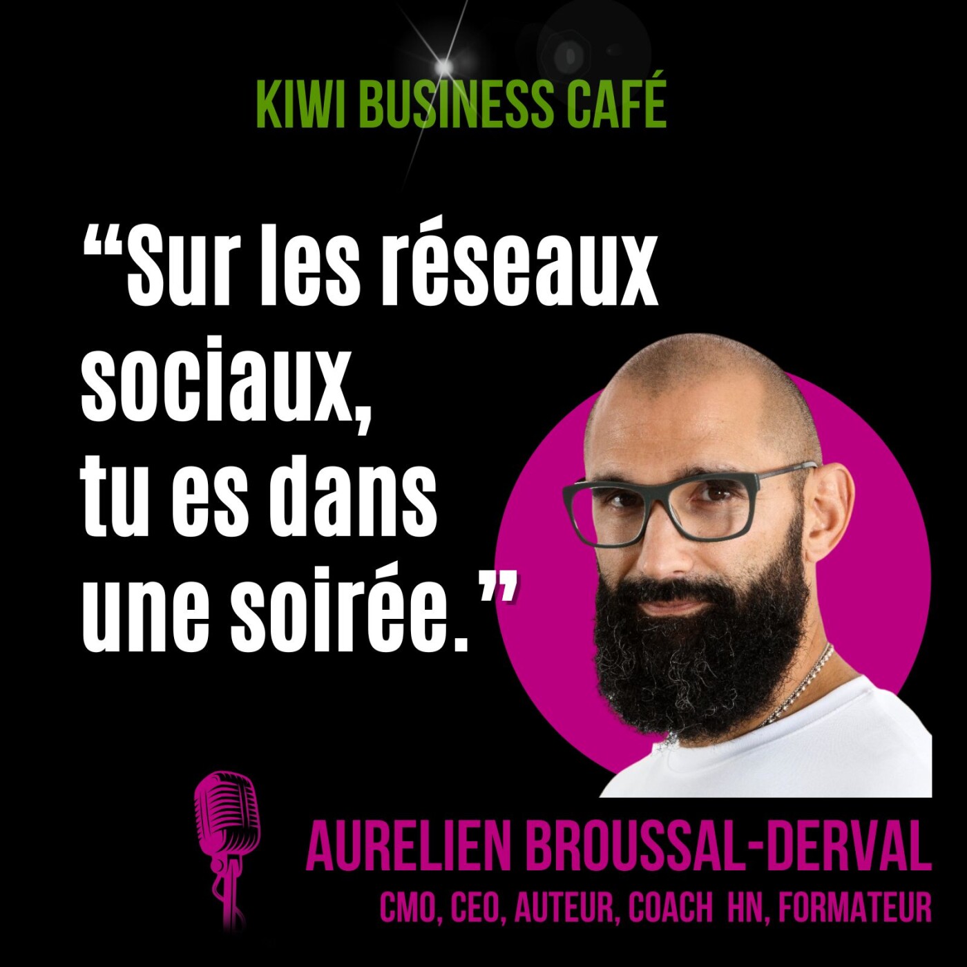 Café 5 – « Le talent sans travail, ce n’est qu’une sale manie » – Aurélien Broussal-Derval – entrepreneur en série du sport