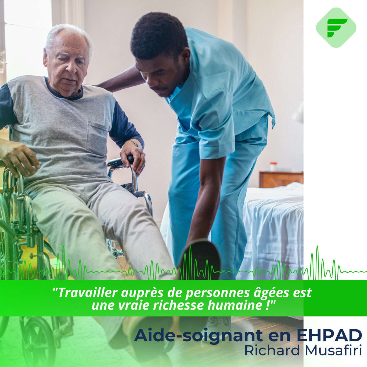 "Travailler auprès de personnes âgées est une vraie richesse humaine !", Richard, ex-journaliste devenu aide-soignant