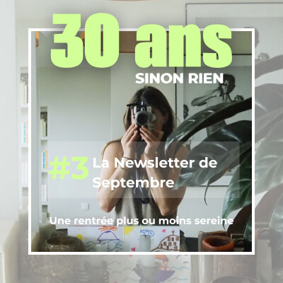 La newsletter du mois de septembre - Une rentrée (plus ou moins) sereine cover