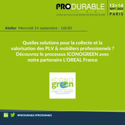 Iconogreen - Quelles solutions pour la collecte et la valorisation des PLV & mobiliers professionnels ? cover