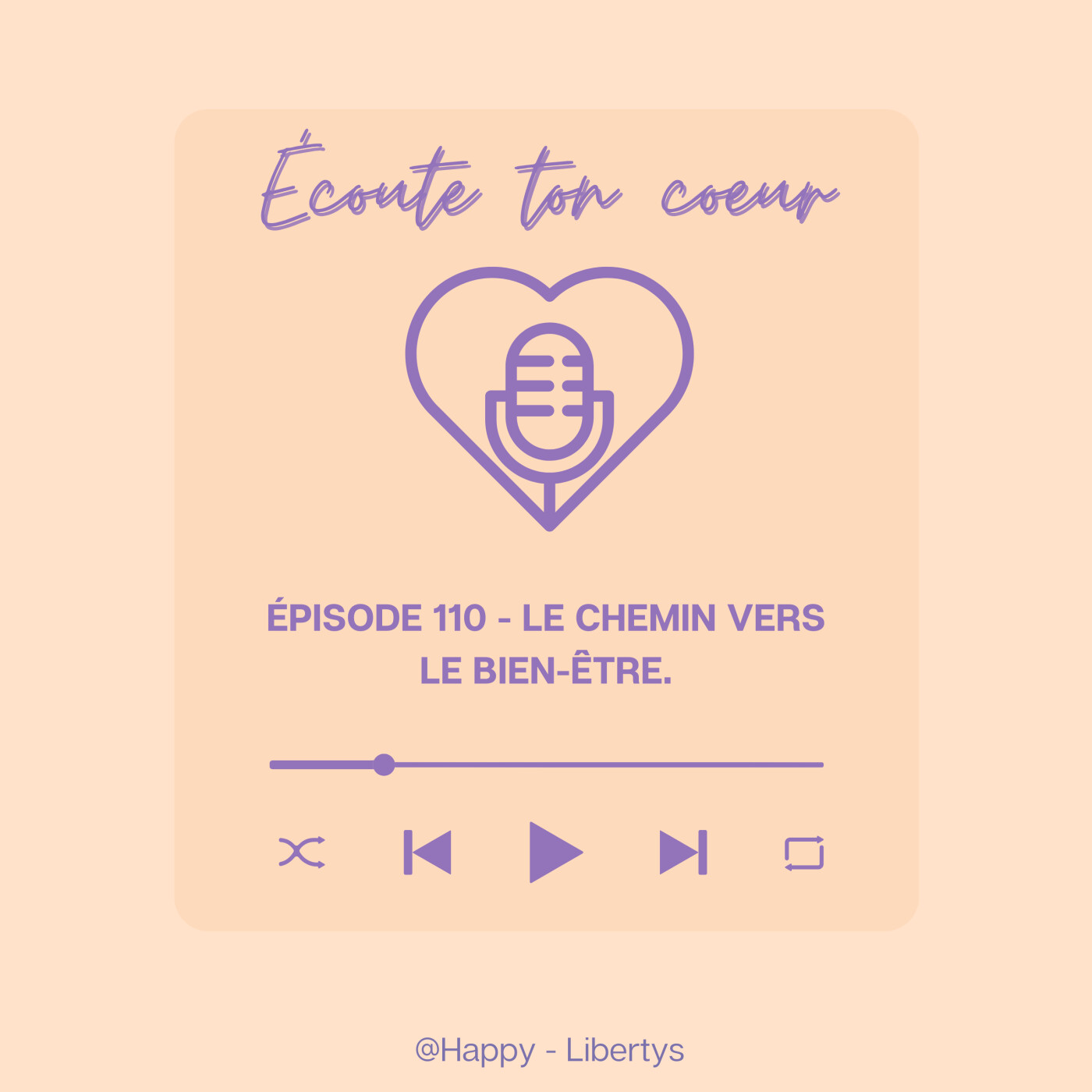 Épisode 110 - "Le chemin vers le bien-être".