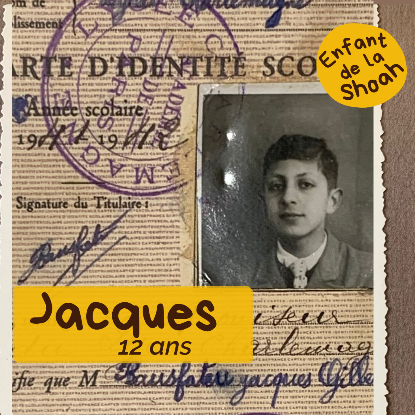 JACQUES - 12 ANS - "IL Y A ONZE PERSONNES DE MA FAMILLE QUI NE SONT JAMAIS REVENUES"