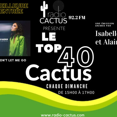 Top 40 Cactus du 06 août 2023. cover