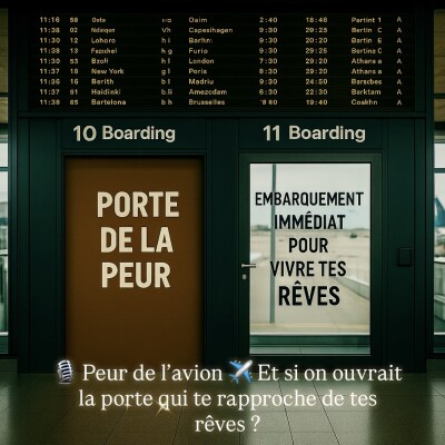 🐚42 - Peur de l’avion ✈️ Et si on ouvrait la porte qui te rapproche de tes rêves ? cover