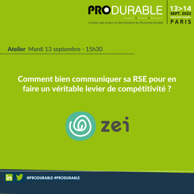 Zei - Comment bien communiquer sa RSE pour en faire un véritable levier de compétitivité ? cover